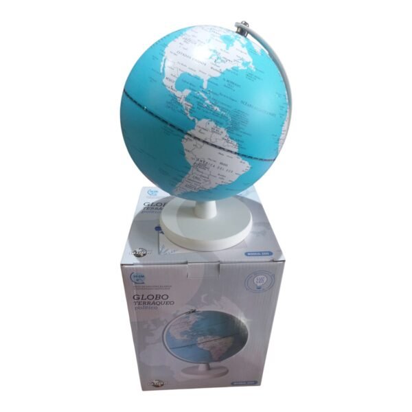 Globo terráqueo Gloter de 20 cm junto a su caja