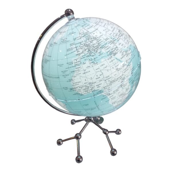 Globo terráqueo Gloter Shanghai celeste Globo terráqueo Gloter Shanghai de 20 cm celeste con base y meridiano de metal