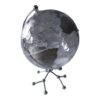 Globo terráqueo Gloter Tokio vista lateral Vista lateral del globo terráqueo Gloter Tokio transparente con base de metal cromado