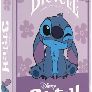 Naipes Bicycle Stitch de Disney con reverso púrpura Naipes Bicycle Stitch de Disney con reverso púrpura