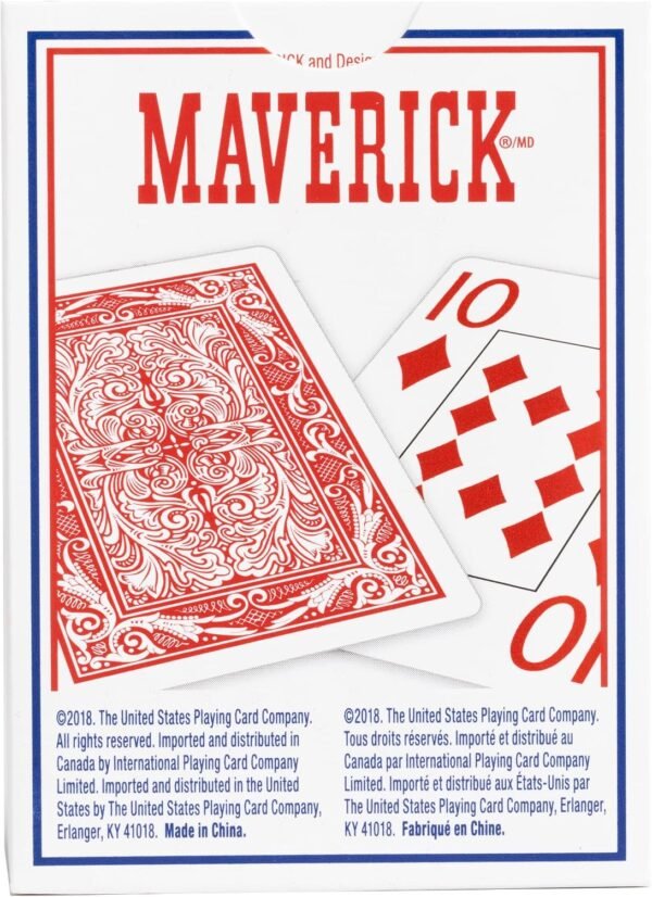 Naipes Maverick índice jumbo rojo - foto 2 Naipes Maverick índice jumbo rojo - foto 2