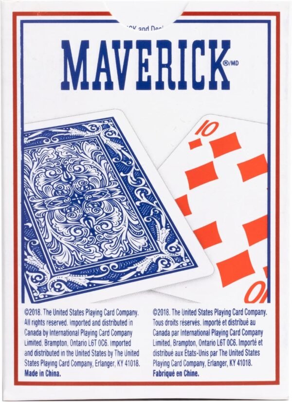 Naipes Maverick índice estándar azul - foto 2 Naipes Maverick índice estándar azul - foto 2