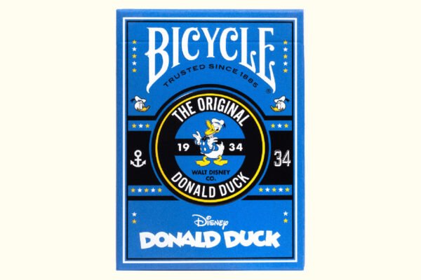 Naipes Bicycle Pato Donald de Disney con estuche azul