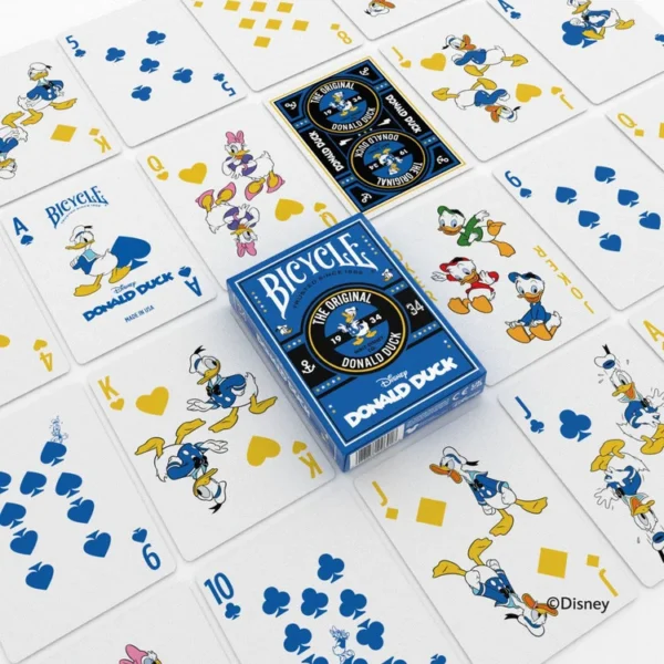 Naipes Bicycle Pato Donald de Disney con estuche azul - foto 3
