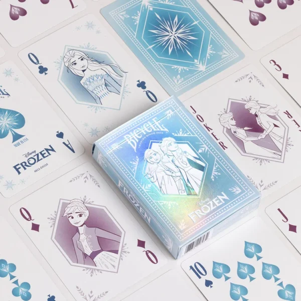 Naipes Bicycle Frozen de Disney con estuche holográfico - foto 3