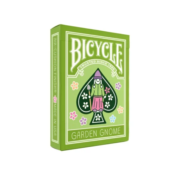 Estuche de los naipes Bicycle Garden Gnome con diseño de gnomos