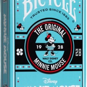 Naipes Bicycle Minnie Mouse estuche Estuche celeste de los naipes Bicycle Minnie Mouse de Disney