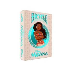 Naipes Bicycle Moana de Disney con estuche celeste