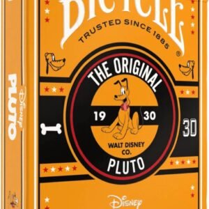 Naipes Bicycle Pluto de Disney con estuche naranja