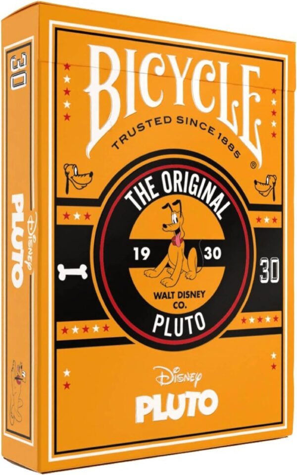 Naipes Bicycle Pluto de Disney con estuche naranja