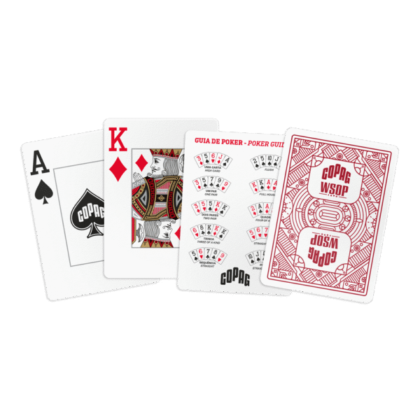 Naipes Copag WSOP 35851 rojo - cartas Naipes Copag WSOP 35851 rojo - cartas