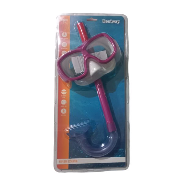 Kit de snorkel Bestway 24035 fucsia en su envase