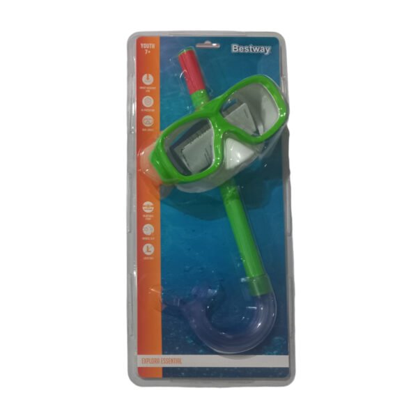 Kit de snorkel Bestway 24035 verde en su envase