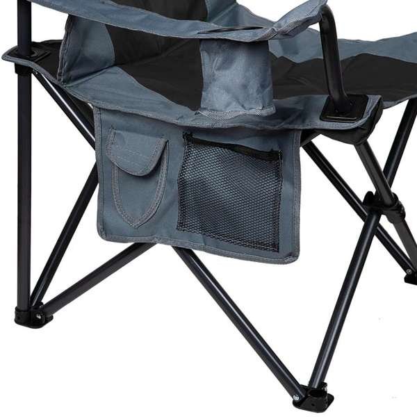 Sillón director plegable Waterdog CHA75052 negro Detalle del apoyabrazos del sillón Waterdog CHA75052 negro