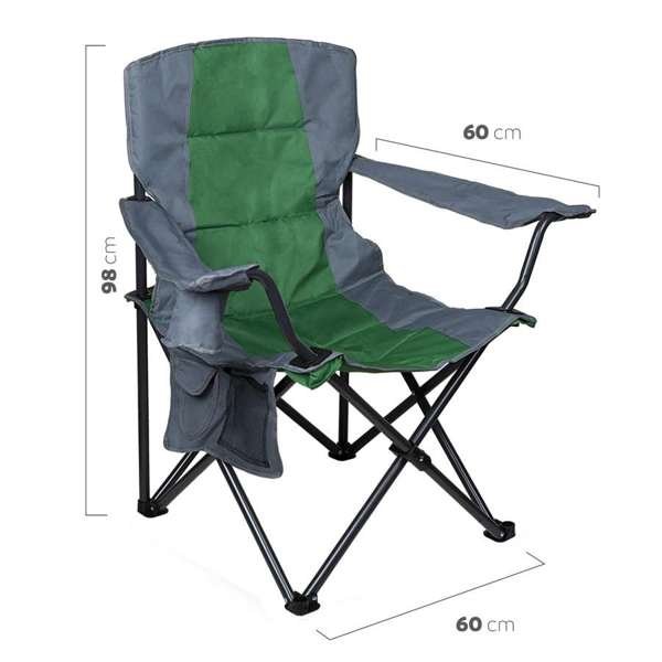 Sillón director plegable Waterdog CHA75052 verde Medidas del sillón plegable Waterdog CHA75052 verde