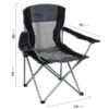 Sillón director plegable Waterdog CHA96086 negro Medidas del sillón plegable Waterdog CHA96086 negro