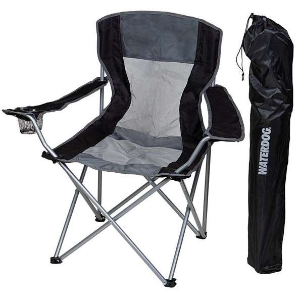 Sillón director plegable Waterdog CHA96086 negro Sillón Waterdog CHA96086 negro junto a su funda