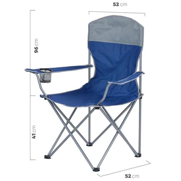 Medidas del sillón plegable Waterdog Sillon2 azul