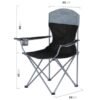 Medidas del sillón plegable Waterdog Sillon2 negro